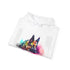 Standing Guard GSD Watercolor Navy Hoodie - Men's Regular Fit