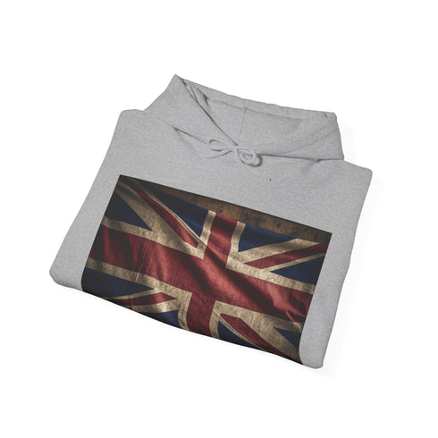 Classic Navy Union Jack Hoodie for British pride and style.
