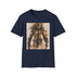 Charcoal cotton crew neck T-shirt featuring iconic Predator design