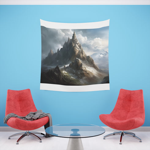 Olympian Grace Tapestry: Mount Olympus Majesty in Stunning Detail - Perfect Gift