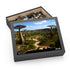 Vibrant Madagascar biodiversity jigsaw puzzle with native flora and fauna.