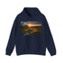 Tasmanian Wilderness Hoodie in Navy, Men's Regular Fit, Premium Materials