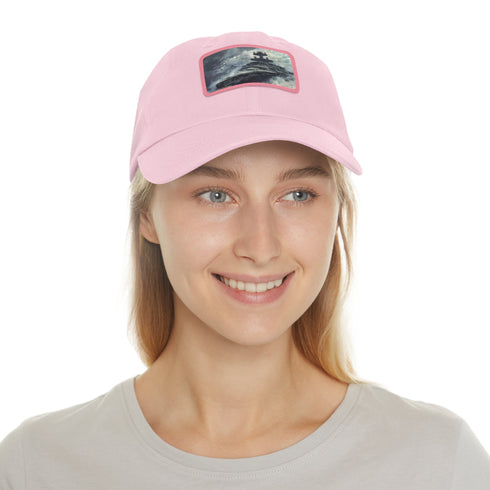 White baseball cap with Star Wars Star Destroyer design - unisex.
