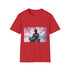Cyber Zen Robot Monk Cherry Blossom Graphic Unisex Softstyle T-Shirt - View 2 | Prints With Passion