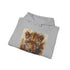 Wild Cheetah Print Hoodie in Navy, Size S - Unisex Regular Fit