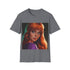 Charcoal Daphne Scooby-Doo mystery-solving tee for men & women.