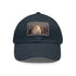 Winter baseball cap with Frosty Pine design in White/Light Brown.
