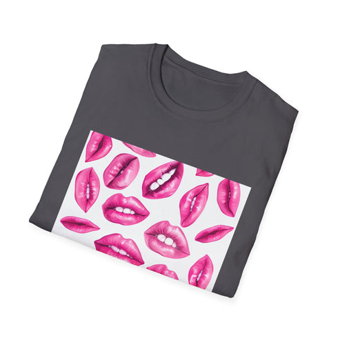 Vintage distressed white cotton t-shirt with seamless repeating pattern.