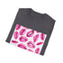 Vintage distressed white cotton t-shirt with seamless repeating pattern.
