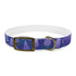 Lavender Fields Dog Collar: Stylish M Black Onyx Accessory.