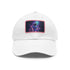 Galactic Explorer Cap in white with Light Brown patch, rectangular shape