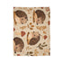 Woodland Hedgehogs & Toadstool Mushrooms Plush Fleece Throw Blanket - View 4 | Prints With Passion