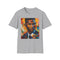 Dynamic Charcoal Usher Portrait T-Shirt for Men and Women