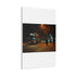 London Winter Snowfall Illuminated Evening Stretched Canvas Wall Art - View 4 | Prints With Passion