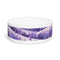 Pet Bowl featuring Lavender Fields design for stylish mealtime.