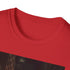 Charcoal cotton crew neck T-shirt with vibrant New York City night design