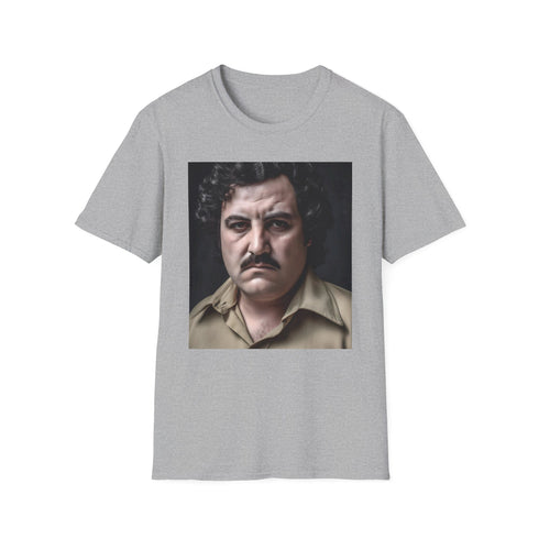 Vibrant charcoal crew neck cotton T-shirt with Notorious Kingpin design.