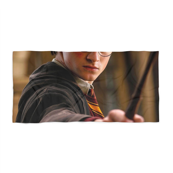 this beach towel is the perfect companion for any witch or wizard seeking a touch of magic on their beach day.