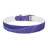 Stylish Lavender Fields Dog Collar for M Dogs in Black Onyx