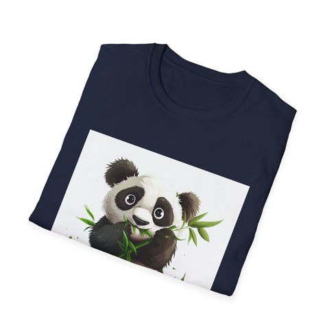 Panda Paradise Bamboo T-Shirt Charcoal Summer Regular Fit Cotton Soft