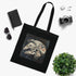 Stylish black cotton tote featuring iconic Millennium Falcon design.