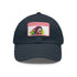 McConaughey neon dreams cap with light brown rectangle patch.