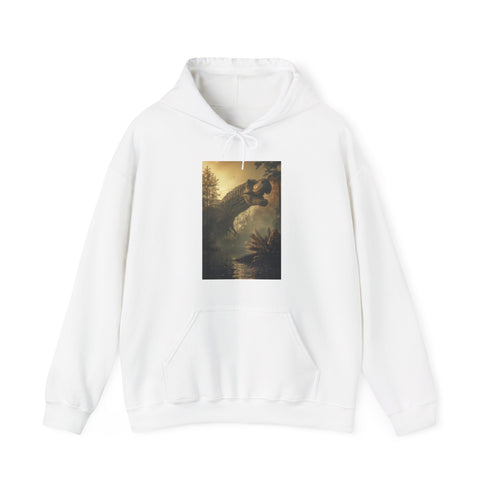 T-Rex Navy Hoodie Regular Fit Unisex Men Women DTG Print