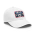 Midnight Cerulean Porcelain Baseball Cap with White Light Brown Patch
