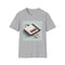 Retro gaming console and pixel art charcoal t-shirt for gamers