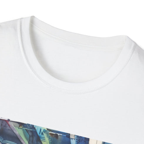Urban Odyssey in Watercolor: The New York Subway T-shirt