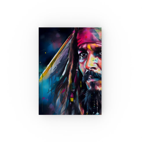 Neon pirate journal for swashbuckling adventures - Sparrow's Booty logbook