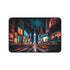 Nighttime Times Square Desk Mat with vibrant urban night photograph.