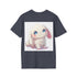 Cinnamoroll Chubby Pup Tee, Charcoal Cotton Crew Neck T-Shirt