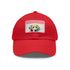 Labrador Love Embroidered Baseball Cap in White with Light Brown Patch