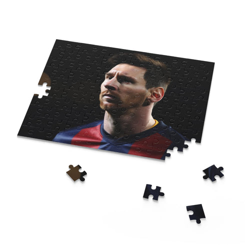 Messi soccer puzzle with 120 pieces - Back-to-School fall fun.