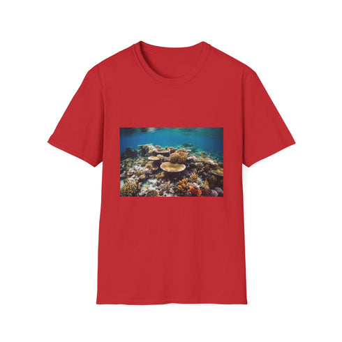 Symphony of Colors Beneath the Waves Charcoal S T-shirt.