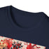 Charcoal cotton T-shirt with Darth Maul graphic and crew neck design