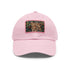 Cheetah Chic Baseball Cap in White with Light Brown Patch