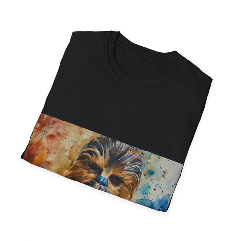 Chewbacca watercolor t-shirt in charcoal with crew neck and regular fit