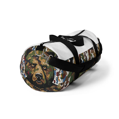 BAPE camo Murakami duffle bag with all over print design.