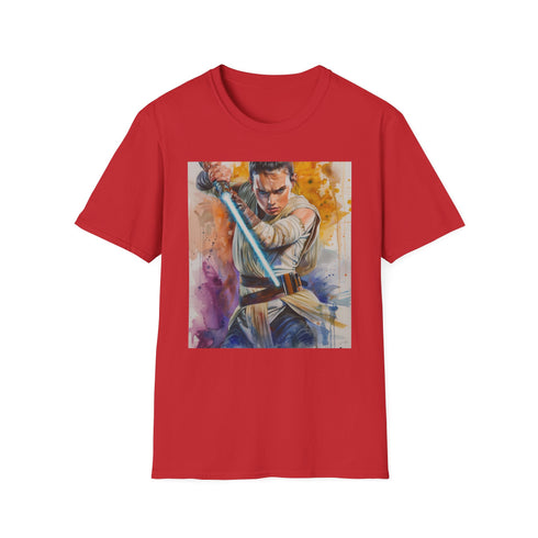 Rise of Skywalker Rey T-Shirt in Charcoal, Crew Neck Men's Shirt.