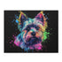 Adorable Yorkshire Terrier jigsaw puzzle, perfect for dog lovers.