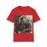Jeff Buckley concert tee with watercolor design in charcoal, size Small.