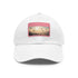 Cotton white baseball cap with Cappadocia air balloon patch.