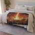 Solar Sword Shattering the Sky Plush Fleece Throw Blanket