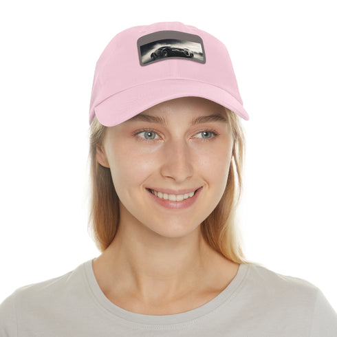 Bugatti Speedster Cap white hat with light brown patch, unisex style