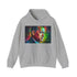 Tom Hanks watercolor hoodie in navy, unisex regular fit.