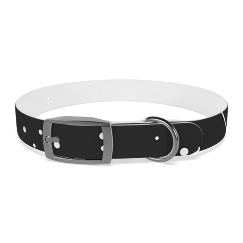 Celestial-themed black onyx dog collar for stylish walks with your pet.
