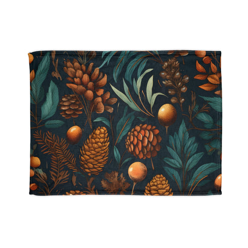 Black Magic Pearlescent Blanket with enchanting watercolor design for home.