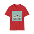 Vintage Camper Van Adventure T-Shirt, Charcoal, Size S, Regular Fit